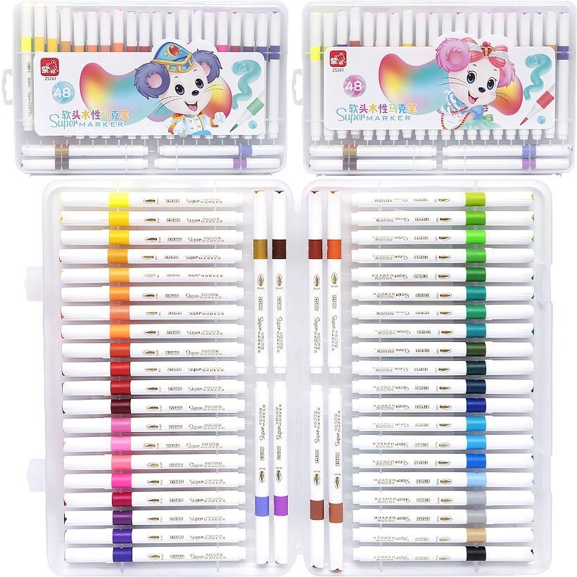 Markers "JO" /261-48/ "Mouse" 48 col. plastic box (1/7/28)