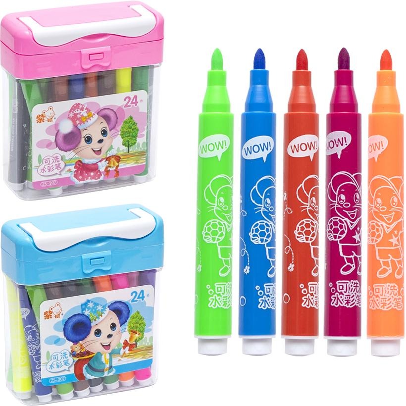 Markers "JO" /ZS-207-24/ "Mouse" 24 pcs. plastic box (1/12/72)
