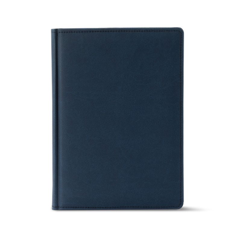 Щоденник ЗВ-43 н/дат "Twill" темно-синій 168 арк. == 142х203 (1/10)