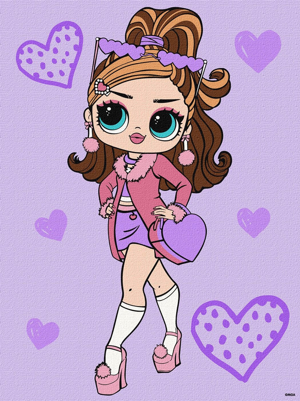 Картина за номерами "Ідейка" /KHO6284/ "LOL Surprise! Tweens Fancy Gurl" 30*40 см
