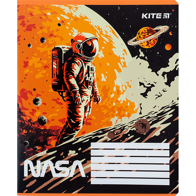 Student's notebook "Kite" 12 sheets == /NS24-234/ "NASA" Hebrew varnish + UV varnish (25/600)