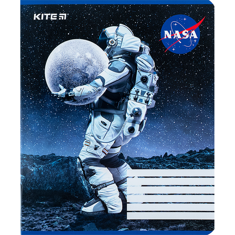 Student's notebook "Kite" 18 sheet # /NS24-236/ "NASA" Hebrew varnish + UV varnish (20/400)