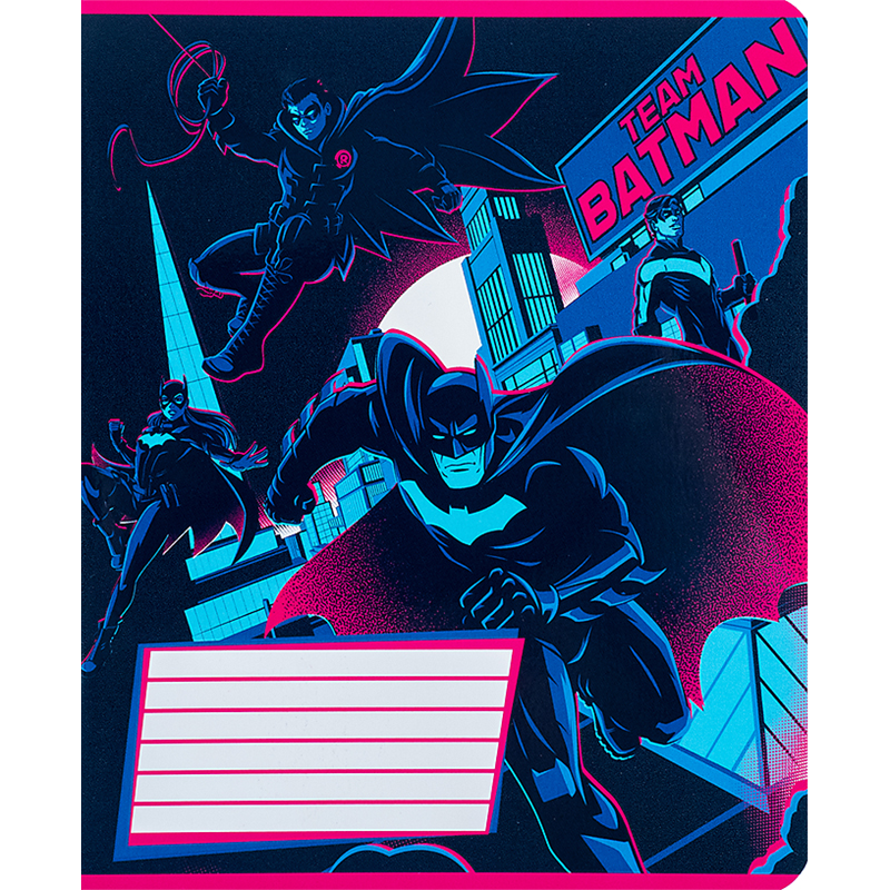 Student's notebook "Kite" 18 sheets == /DC24-237/ "DC Batman" Hebrew varnish + UV varnish (20/400)