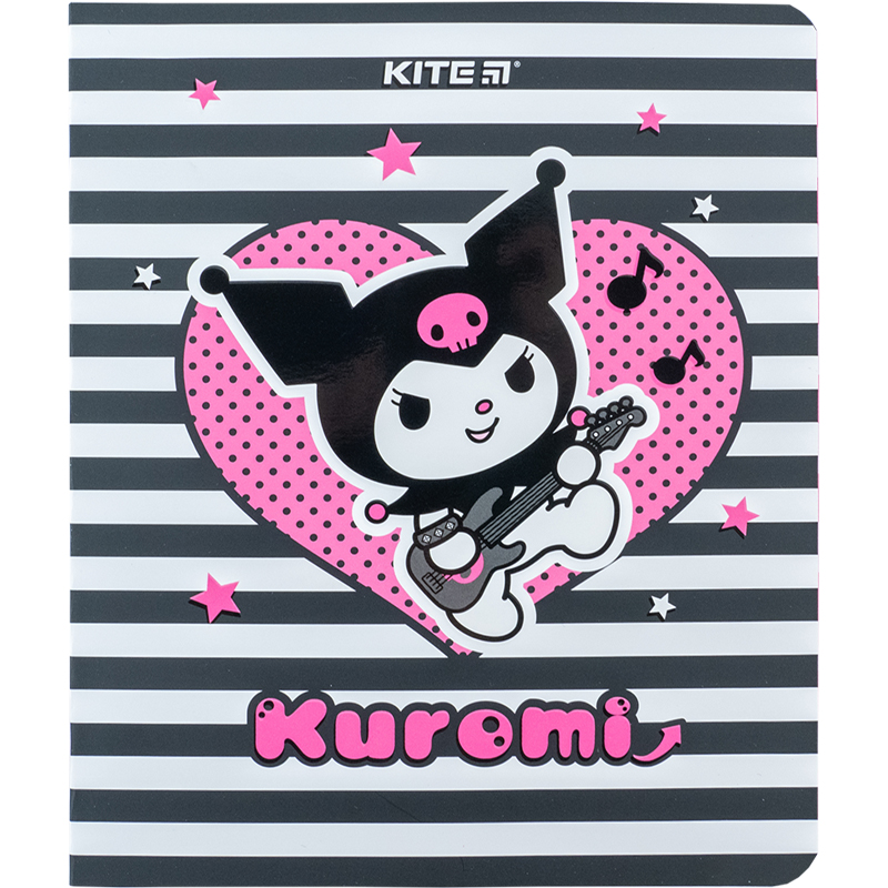 Student's notebook "Kite" 24 sheets # /HK24-238/ "Kuromi Kuromi" soft touch + UV varnish (20/320)
