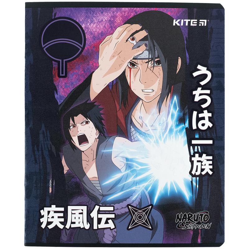 Student's notebook "Kite" 24 sheets == /NR24-239/ "Naruto Shippuden" Hebrew varnish + UV varnish (20/320)
