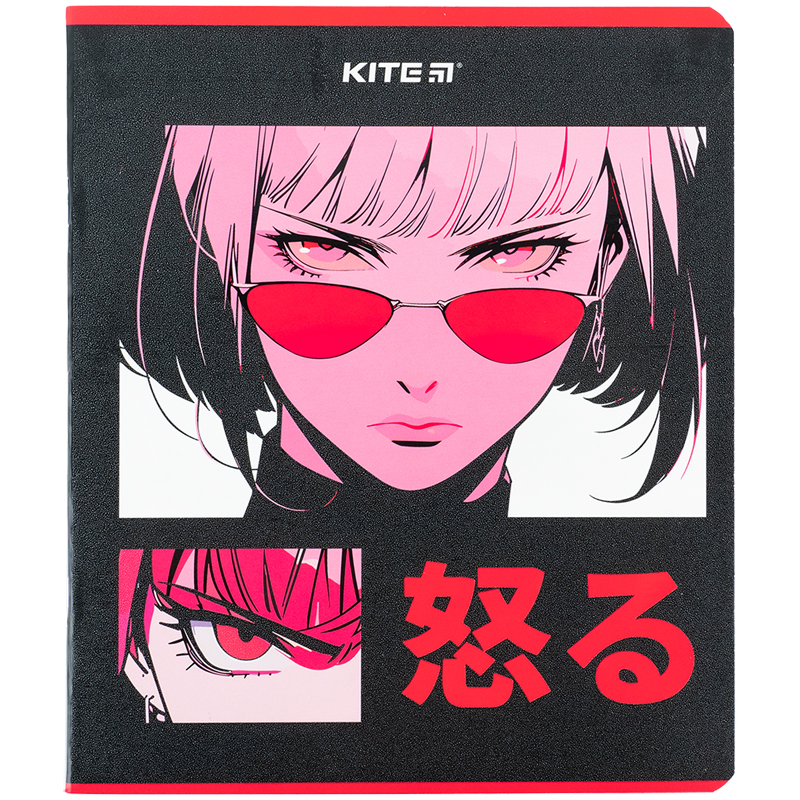Student's notebook "Kite" 48 sheets # /K24-259-2/ "Kite Anime" Hebrew varnish + UV varnish (10/200)