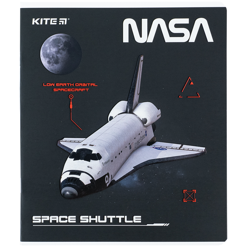 Student's notebook "Kite" 48 sheets # /NS24-259/ "NASA" soft touch + UV varnish (10/200)