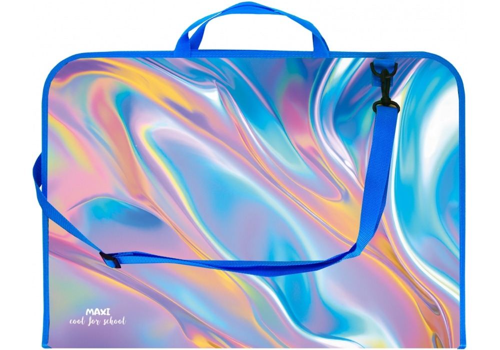 Портфель пластиковий А3 "MAXI" /MX30003-07/ "Silk" на блискавці з ручкою (1/20)