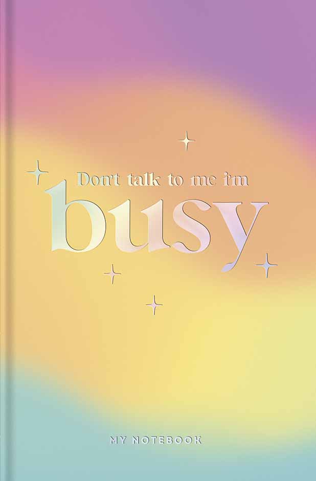 Notebook A6/80 sheets. "Genius" integrated cover /A6-IC-080-7039K/ # white block, 70g/m2, soft touch + holographic embossing (1/24)
