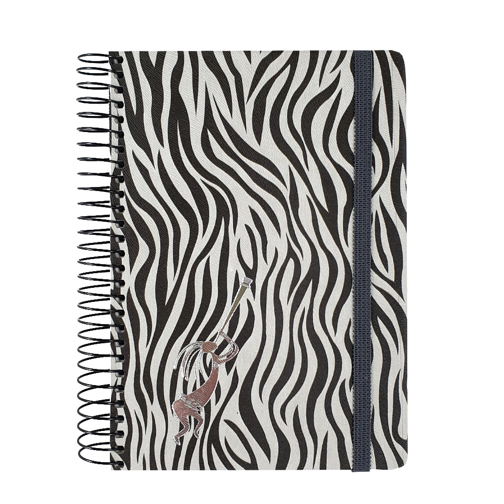 Блокнот В6/120 "SKILL" /СБВ-95/  Zebra чорно-білий  спіраль бокова  (1/10)