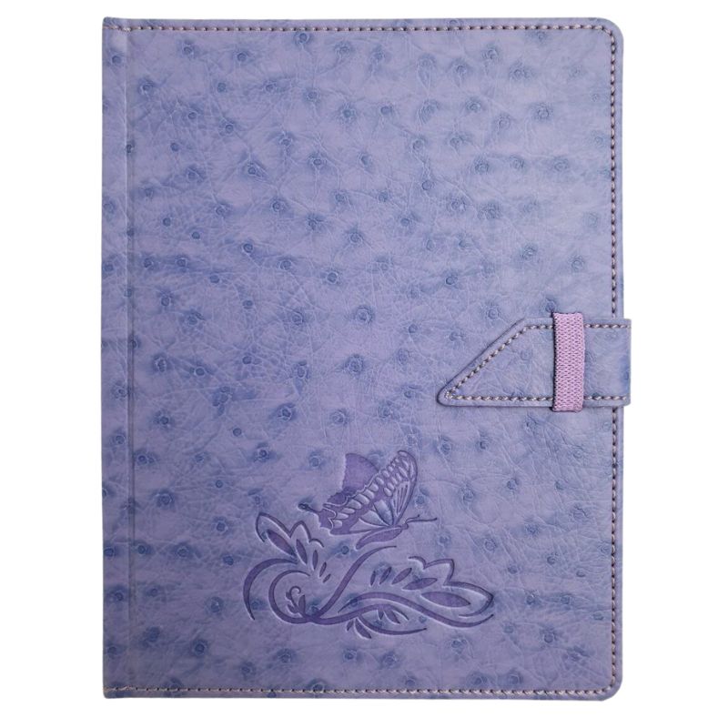 Notebook B6/120 "SKILL" /ЗВ-95КБ/ on a whip, TV cover. Ostrich purple (1/24)