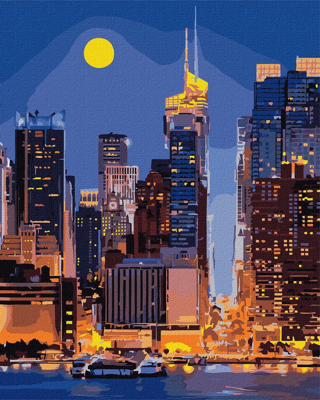 Painting by numbers "Ideyka" /KHO3611/ "Streets of Manhattan" 40x50 cm