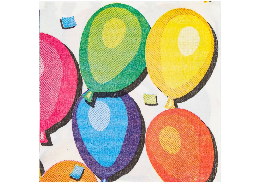 Set of napkins "Maxi" /MX44655/ "Ballons" 20 pcs., 33*33mm (1/36)