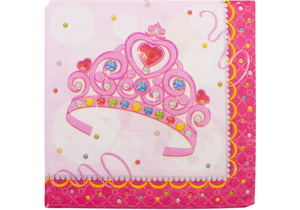 Set of napkins "Maxi" /MX446127/ "Princess" 20 pcs, 33*33mm (1/36)