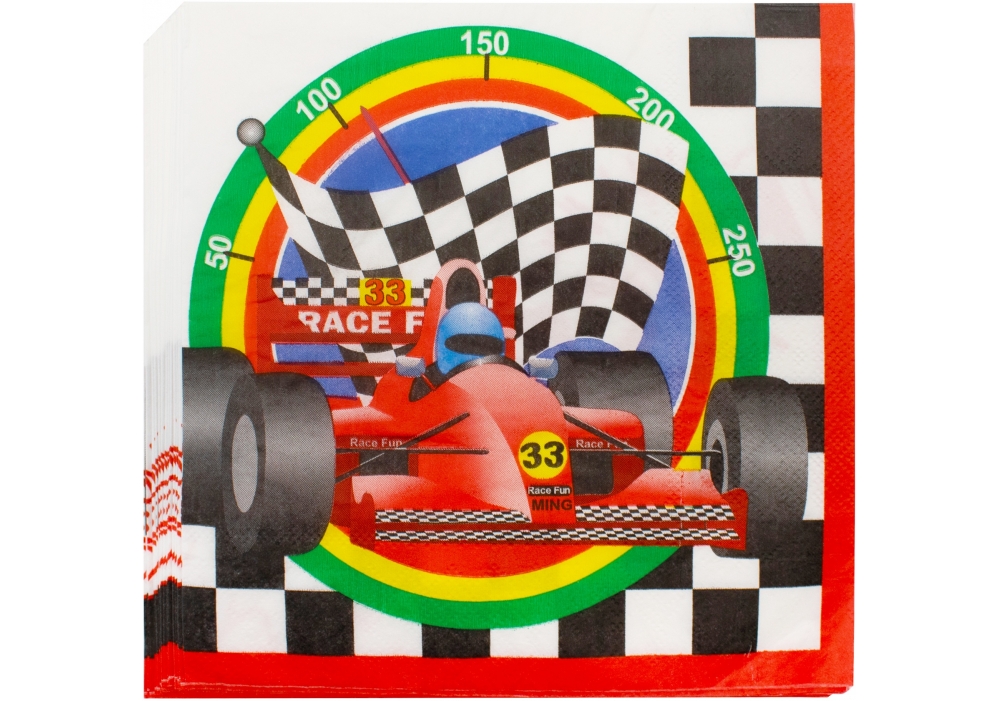 Set of napkins "Maxi" /MX44673/ "Racing" 20 pcs., 33*33mm (1/36)