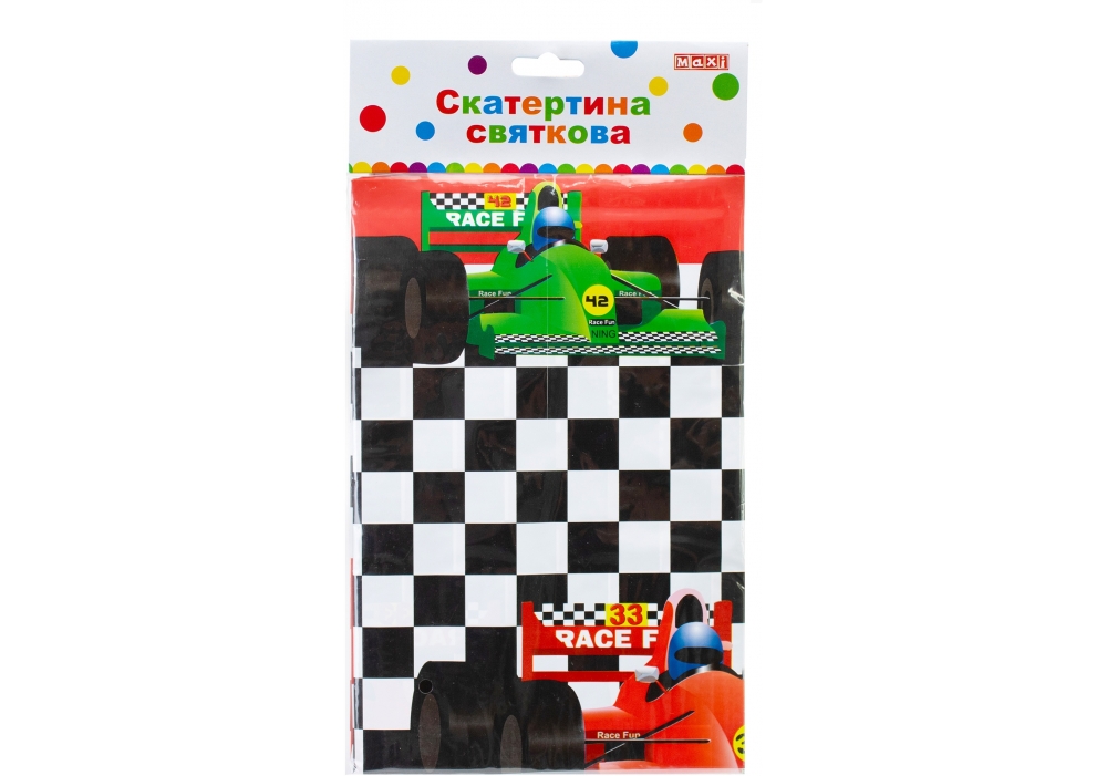 Tablecloth "Maxi" /MX42073/ "Racing" 132x182.88 cm (1/24)
