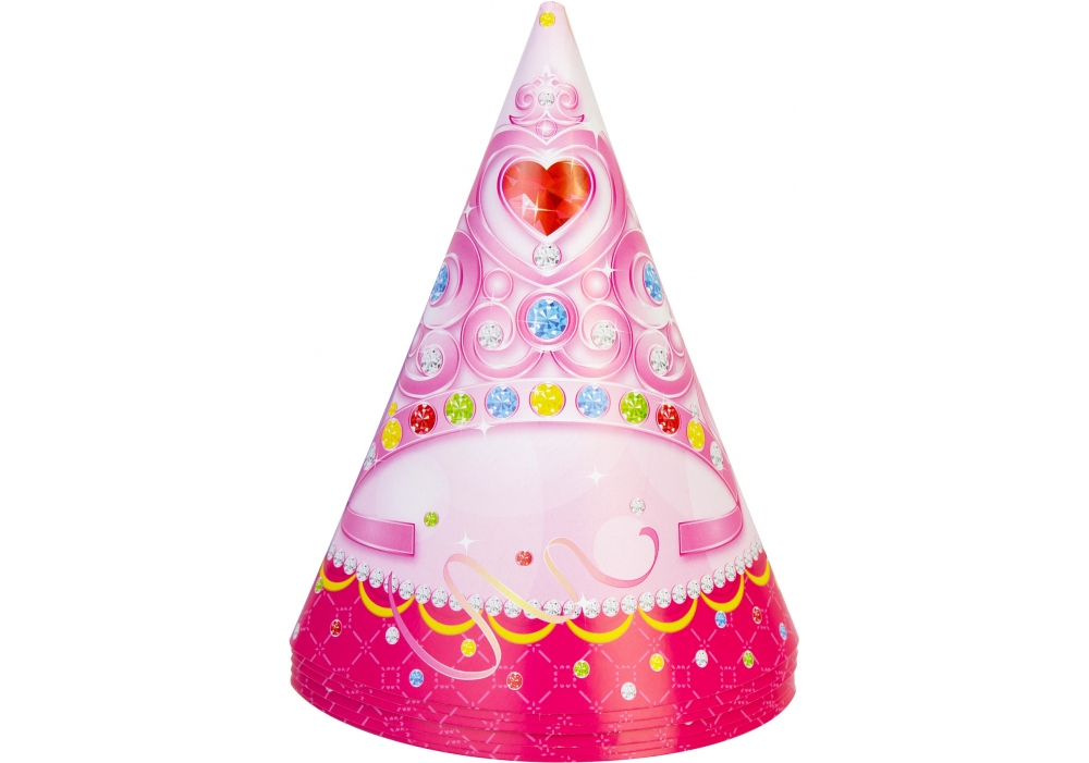 Set of caps on the head "Maxi" /MX200127/ "Princess" 6 pcs, 15*24 cm (1/24)
