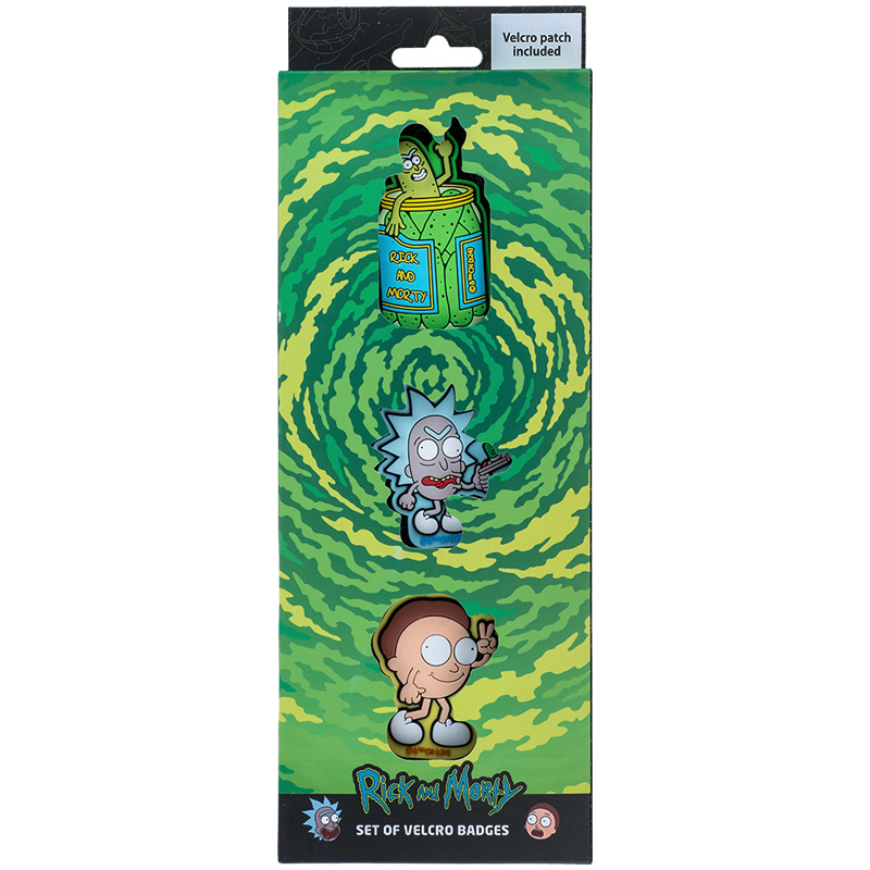 Set of "Kite" patches /RM24-3012/ Velcro, 3 pcs., 3012 RM Rick & Morty (66902) (1/132)