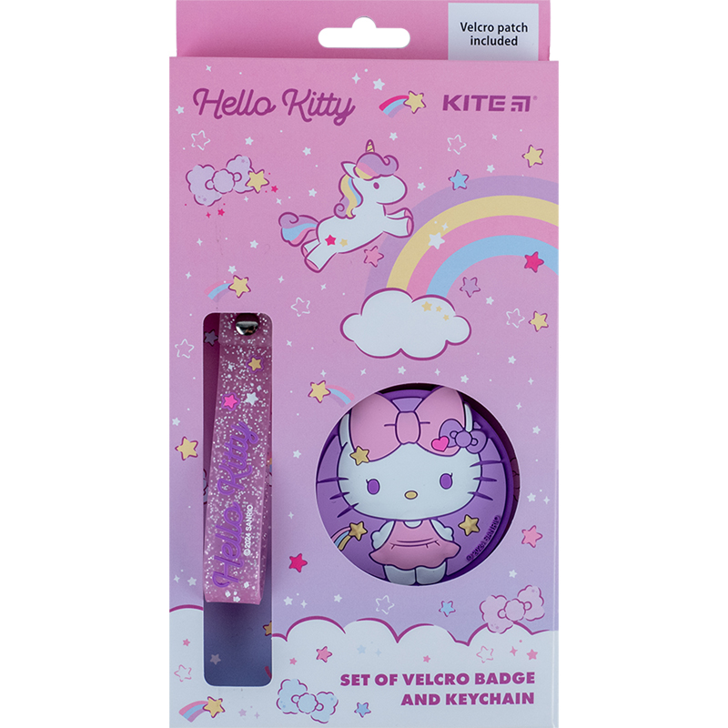 Patch and pendant "Kite" /HK24-3010-3/ set with Velcro, 2 pcs., 3010-3 Hello Kitty (66928) (1/176)