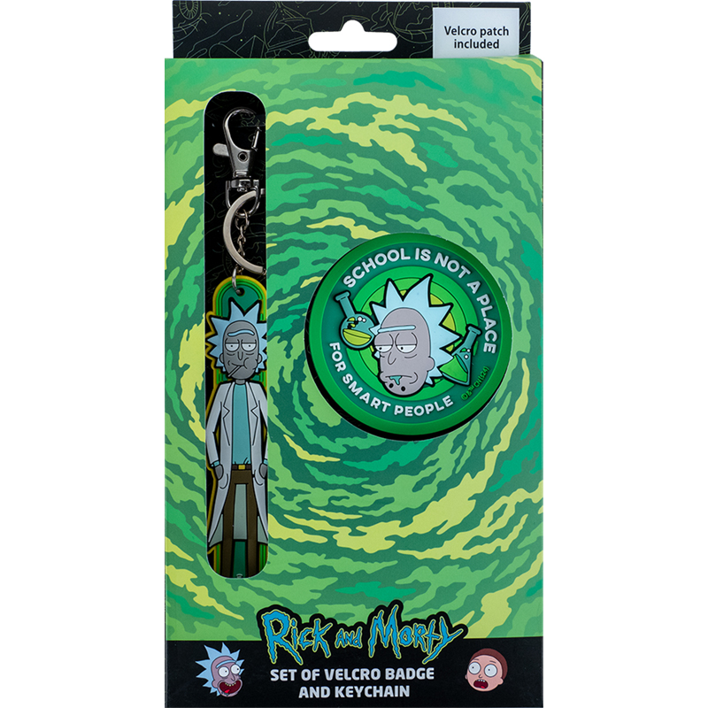 Set of patch and pendant "Kite" /RM24-3010/ on Velcro, 2 pcs., 3010 Rick & Morty (66919) (1/176)