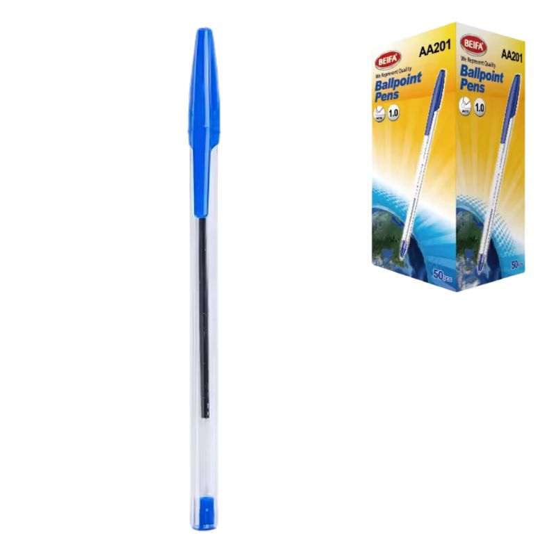 Ballpoint pen "BEIFA" /AA201/ blue (50/1600)