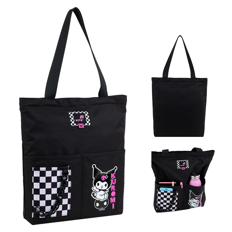 Shopping bag "Kite" /HK25-586/ 40.5x38x7 cm, 1 unit. Education Teens 586 Kuromi Kuromi (1/60)