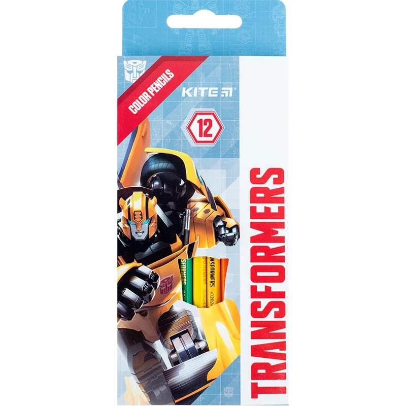 Олівці кольорові "Kite" 12 кол. /TF24-051/ Transformers (1/12/240)