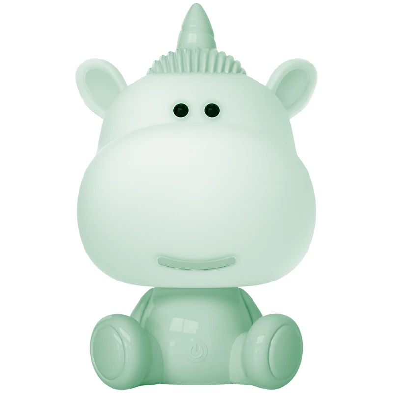 Світильник-нічник /K24-491-1-4/ LED з акумулятором Unicorn Єдиноріг, зелений 19,5x18x30 см (1/12)