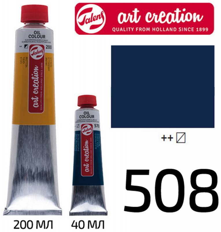 ArtCreation oil paint, (508) Prussian azure, 40 ml, Royal Talens (1/3)