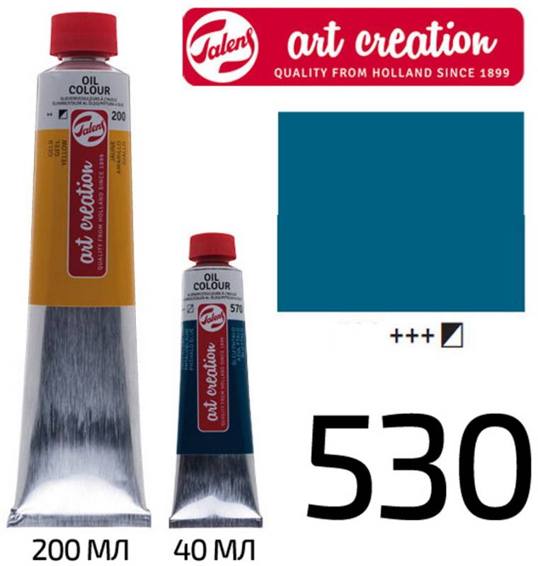 ArtCreation oil paint, (530) Sevres blue, 40 ml, Royal Talens (1/3)