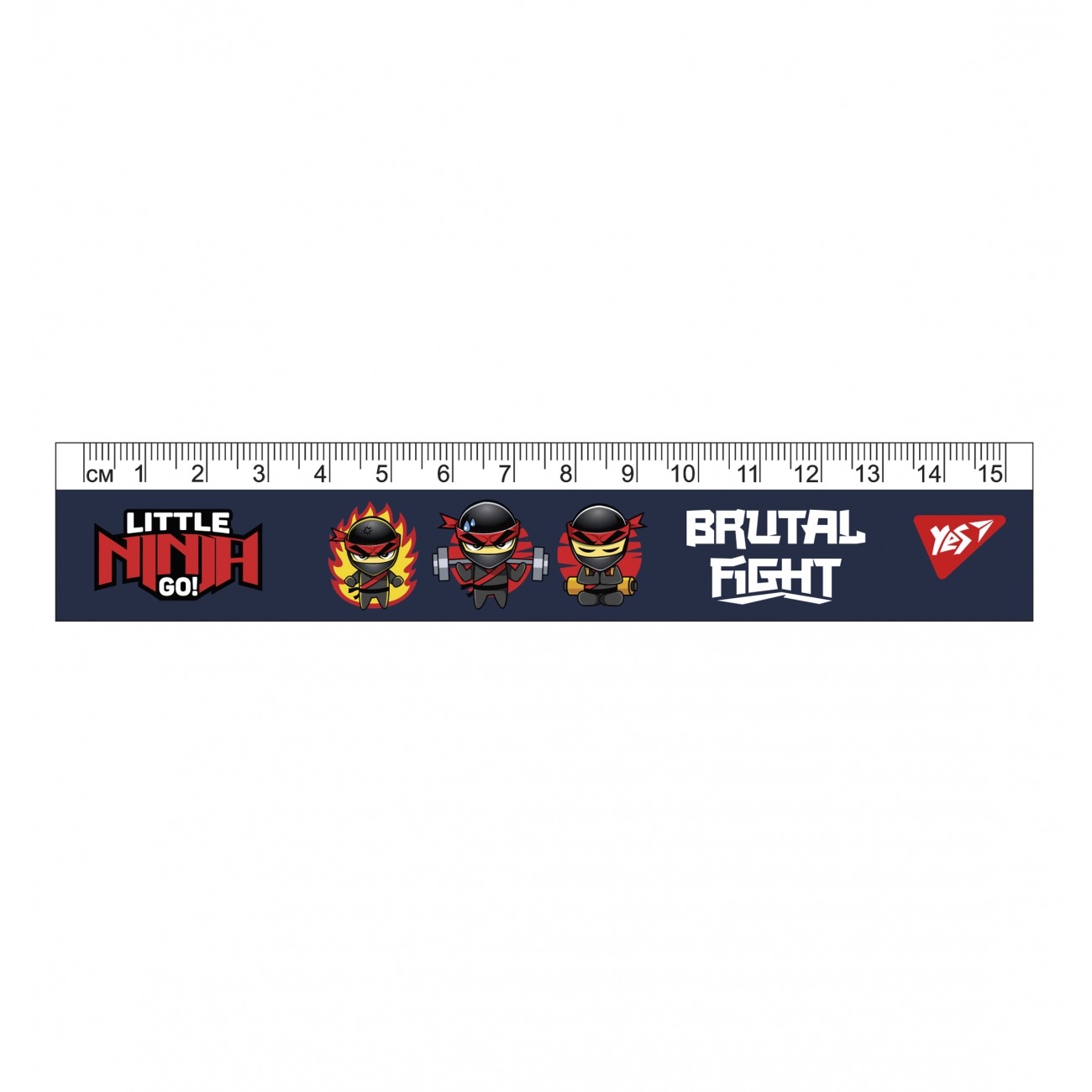 Ruler 15cm "YES" /370661/ "Ninja" (1/20/100)