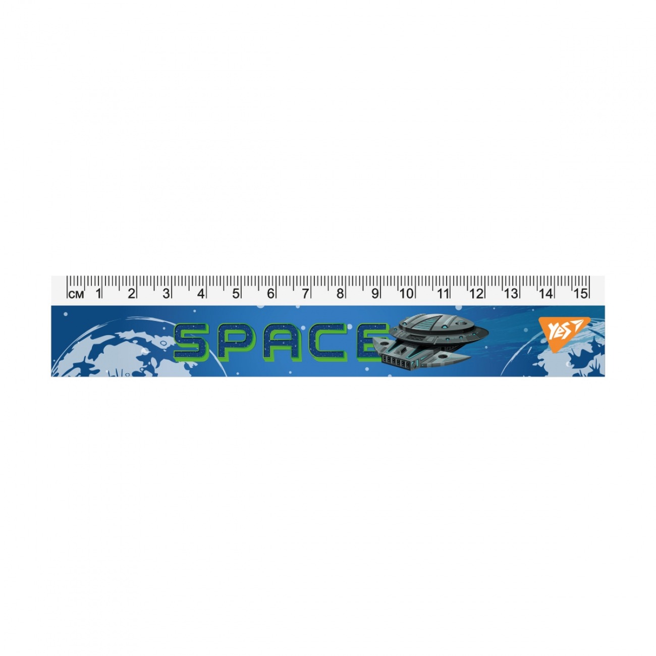 Ruler 15 cm "YES" /370663/ "Space" (1/20/100)
