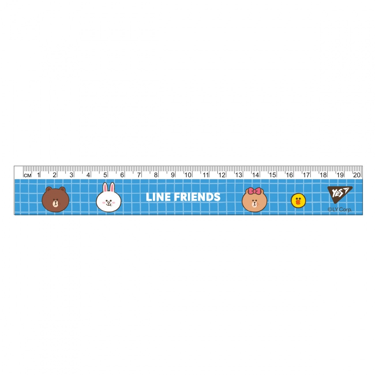 Ruler 20 cm "YES" /370667/ "Line Friends" (1/20/100)