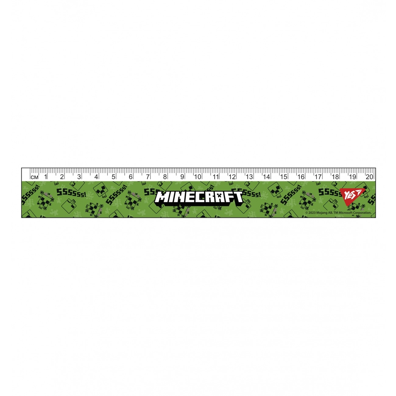 Ruler 20cm "YES" /370666/ "Minecraft" (1/20/100)