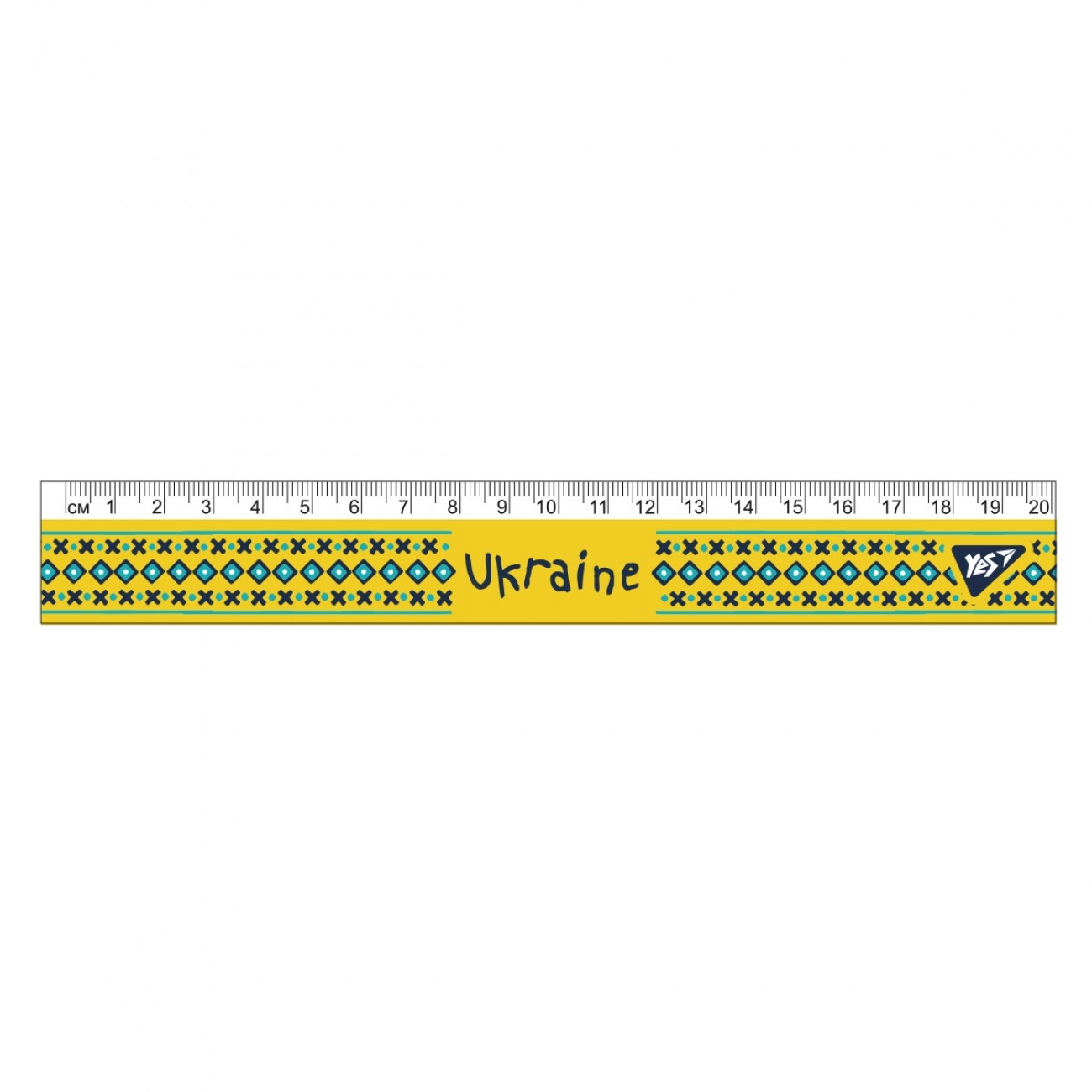 Ruler 20 cm "YES" /370670/ "Ukraine" (1/20/100)