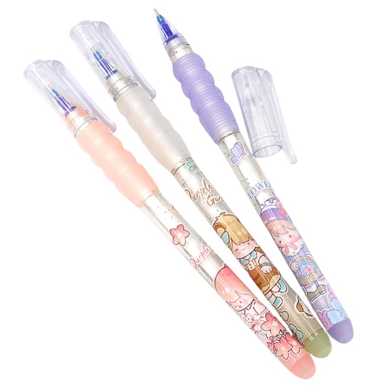 "Write-erase" pen "AODEMEI" /34302/ gel "Flowers" 0.5mm (12/144)