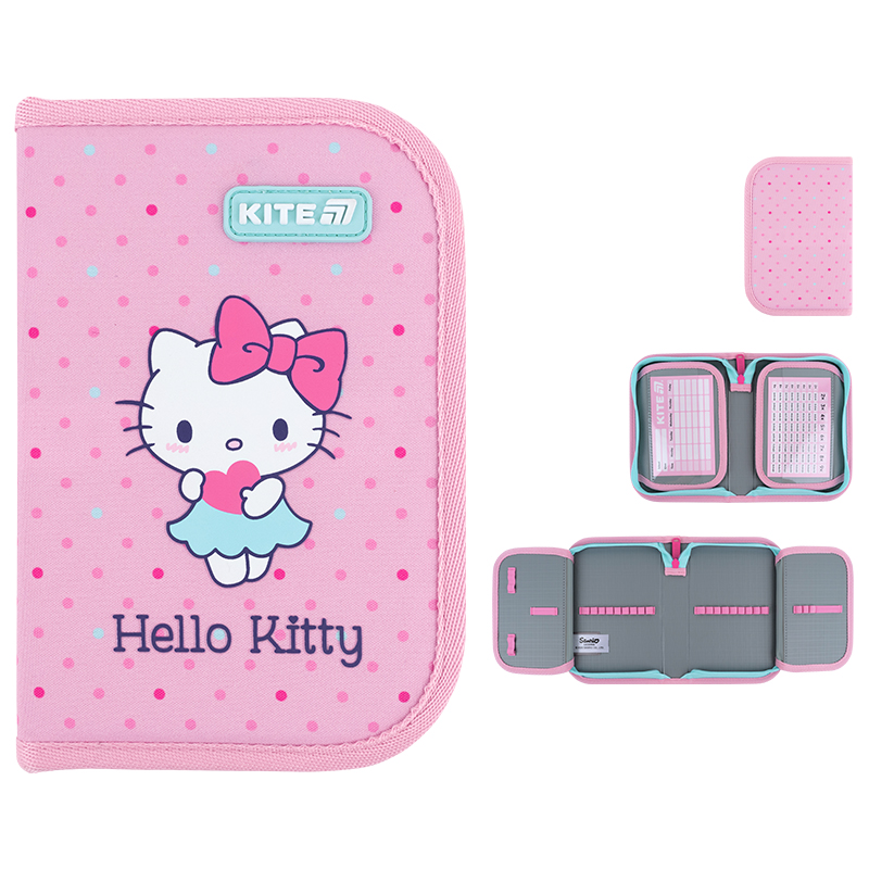 Пенал "Kite" /HK26-622/ 1 від., 2 відв., без наповнення 622 Hello Kitty (1/48)