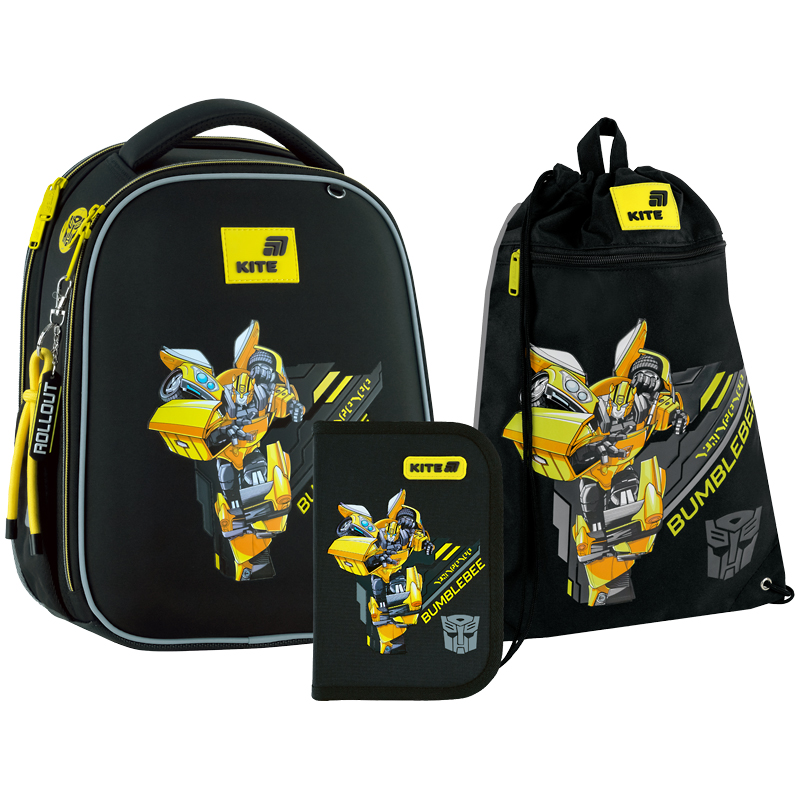 Set "Kite" /SET_TF26-555S/ backpack + pencil case + shoe bag 555 Transformers (1/4)