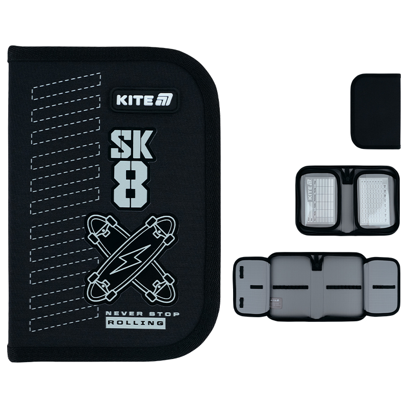 Пенал "Kite" /K26-622-4/ 1 від., 2 відв., без наповнення 622 Skate (1/48)