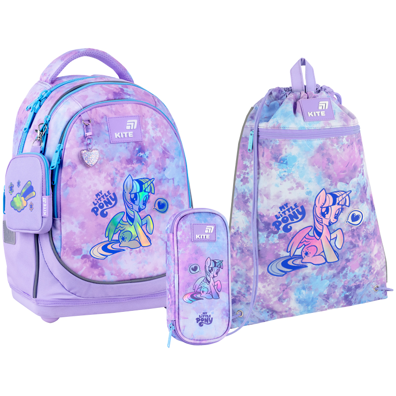 Набір "Kite" /SET_LP26-724S/  рюкзак + пенал + сумка для взуття 724 My Little Pony (1/6)