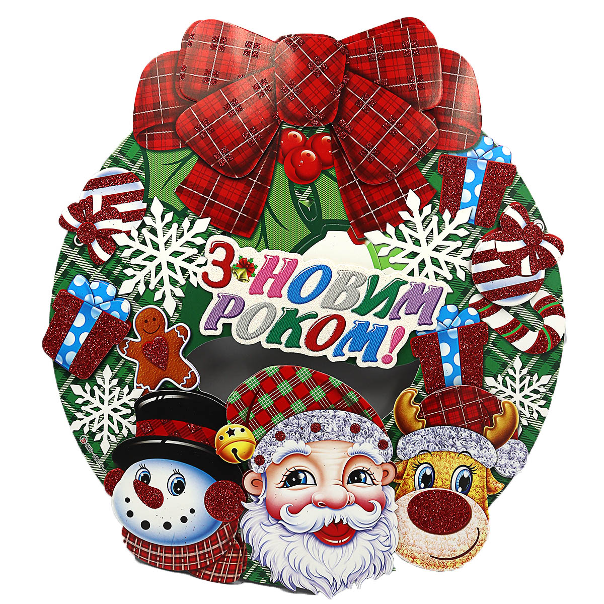 Poster "JO" /7807-3/ "Santa's Wreath" 39.5*39.5cm (1/10)