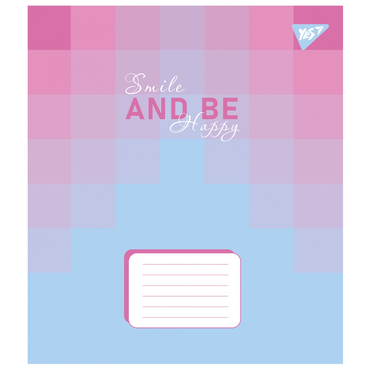 Student's notebook "YES" 24 sheets == /767317/ "Smile and be happy" (20/320)