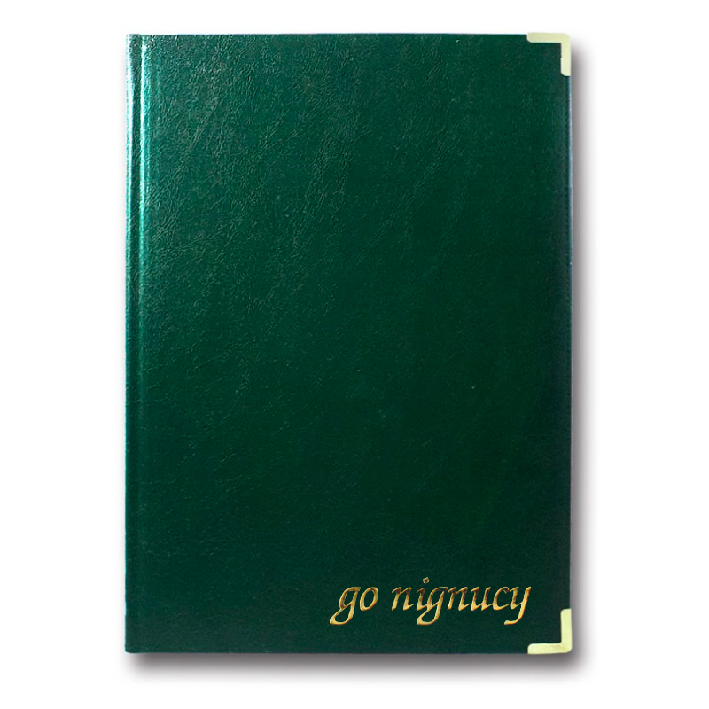 Greeting folder A4 "For signature" "Brisk" /PPV-5/ "Infolk-Miradur" green (1/20)