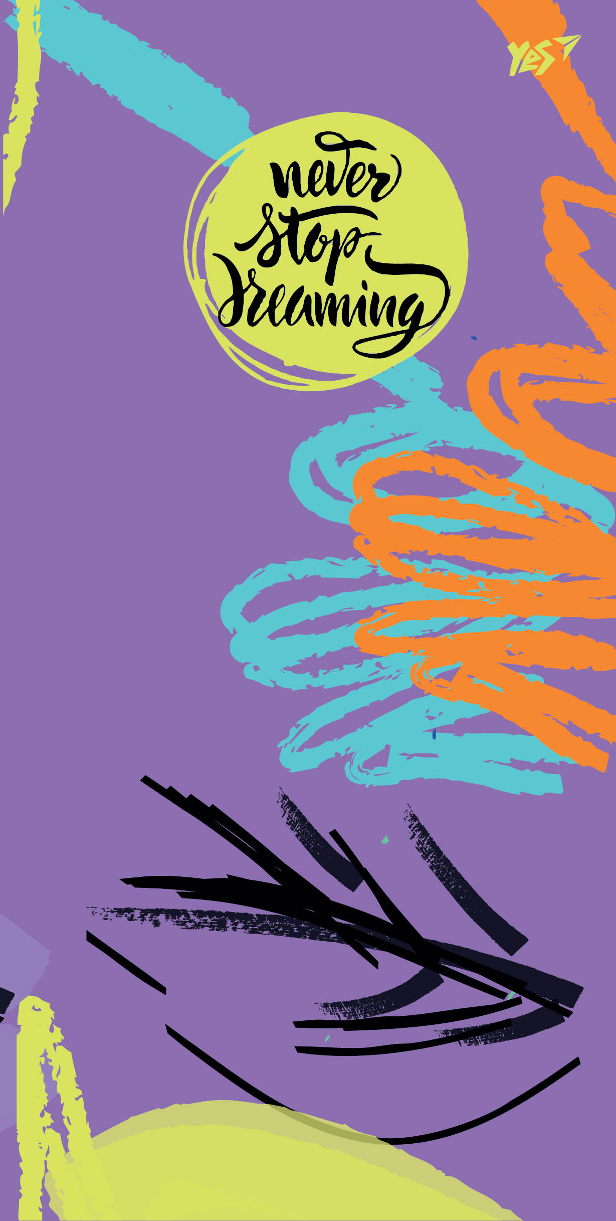Notebook 100*200/64 # "YES" /151525/ 7BC "Paint brush" (3/30)