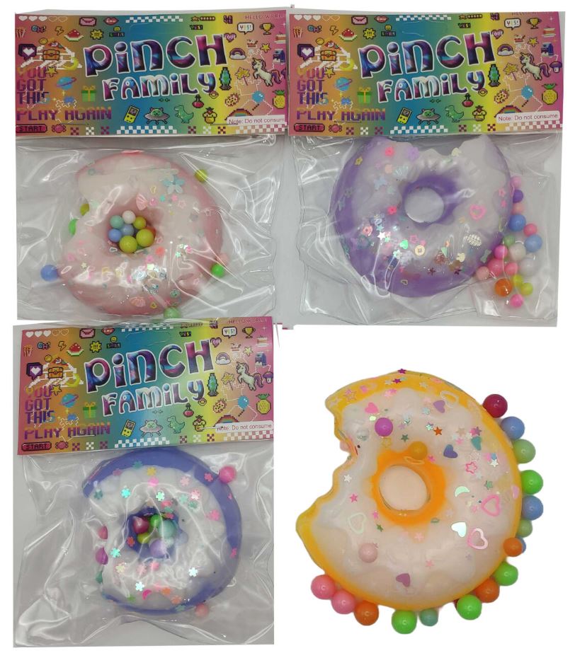 Antistress toy taba squash silicone /9168/ "Donut with balls" 8cm (16/240)