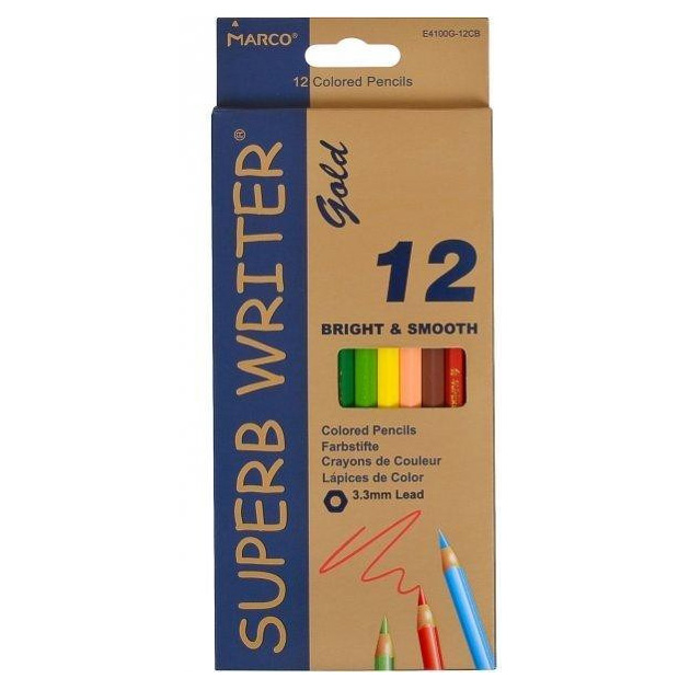 Colored pencils "Marco Superb writer Gold" 12 pcs. /4100G-12CB/ (1/12/240)