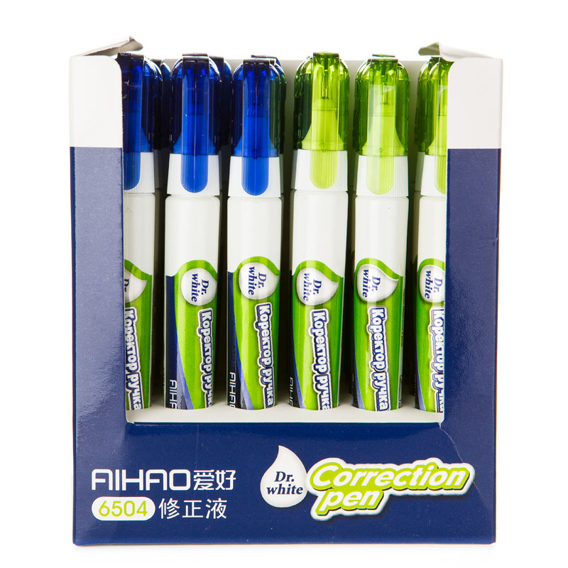 Corrector pen met. "AIHAO" /AH6504/ 9ml (24/144)