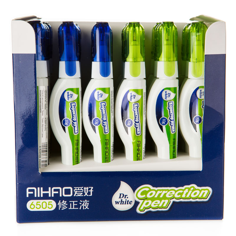 Corrector pen met. "AIHAO" /AH6505/ 10ml (24/144/576)
