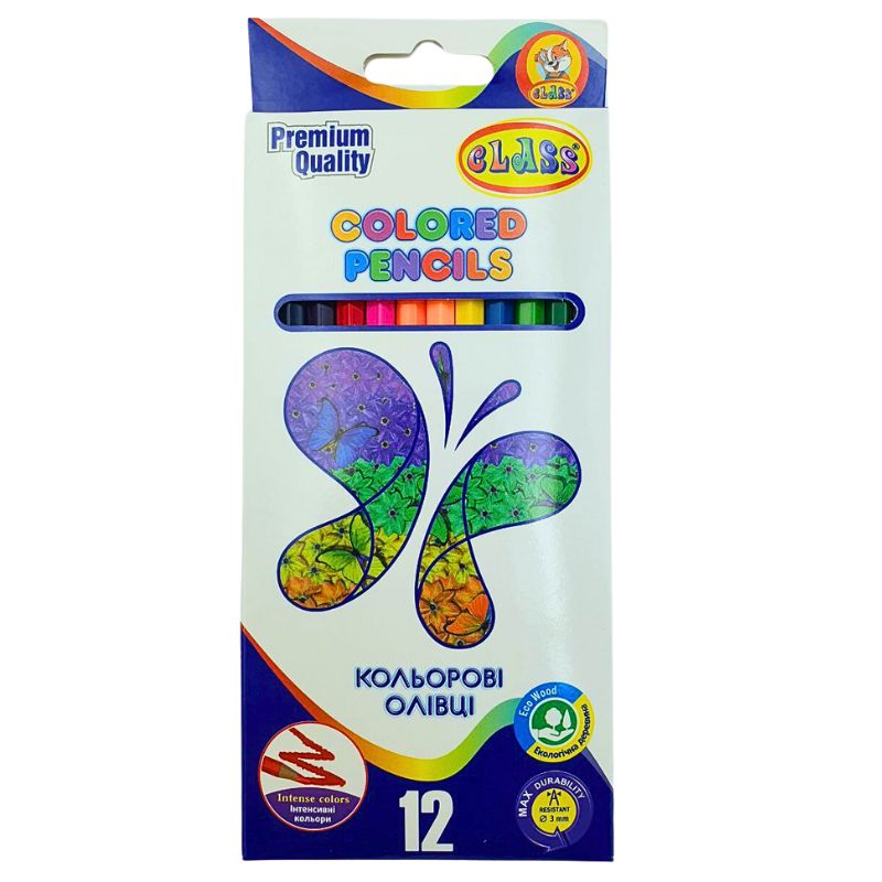 Colored pencils "CLASS" 12 col. /1612/3/ PREMIUM (1/12/240)