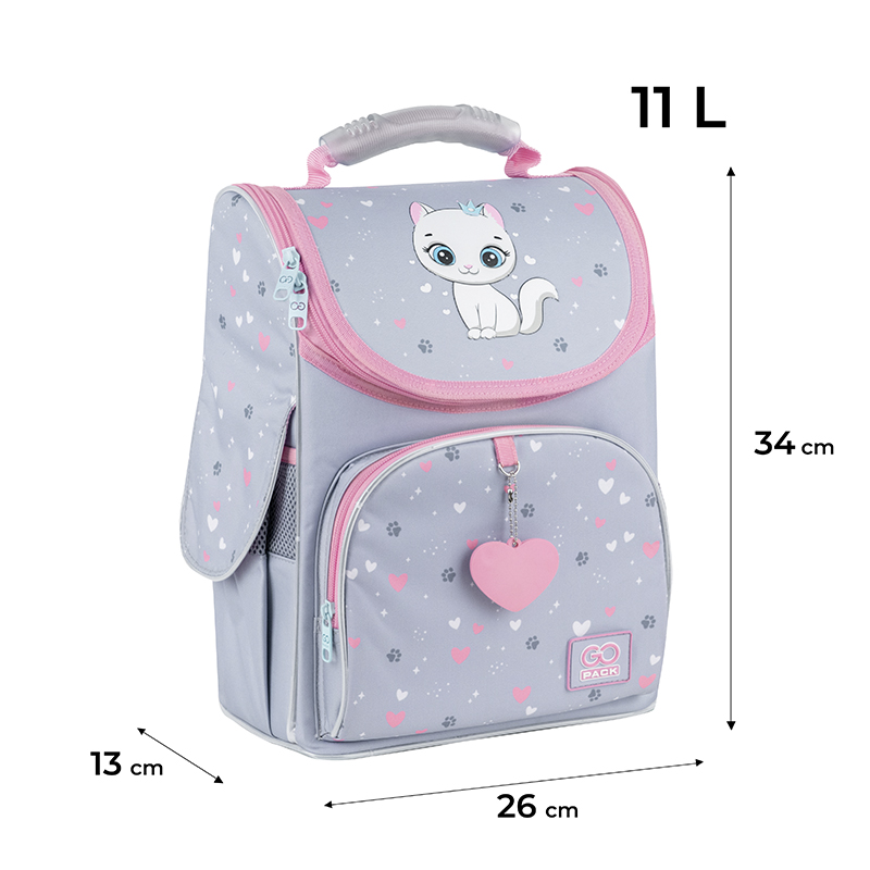 Backpack "GoPack" /GO25-5001S-3/ Education 5001S-3 Kitten Princess (1/8)